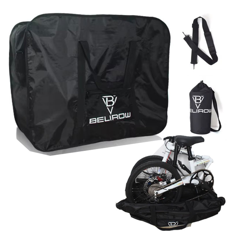 Mountain Biking In The Rain - ถุงคลุมจักรยานเสือภูเขาแบบกันน้ำ ผ้า Oxford สำหรับจักรยานพับได้ รุ่น 412