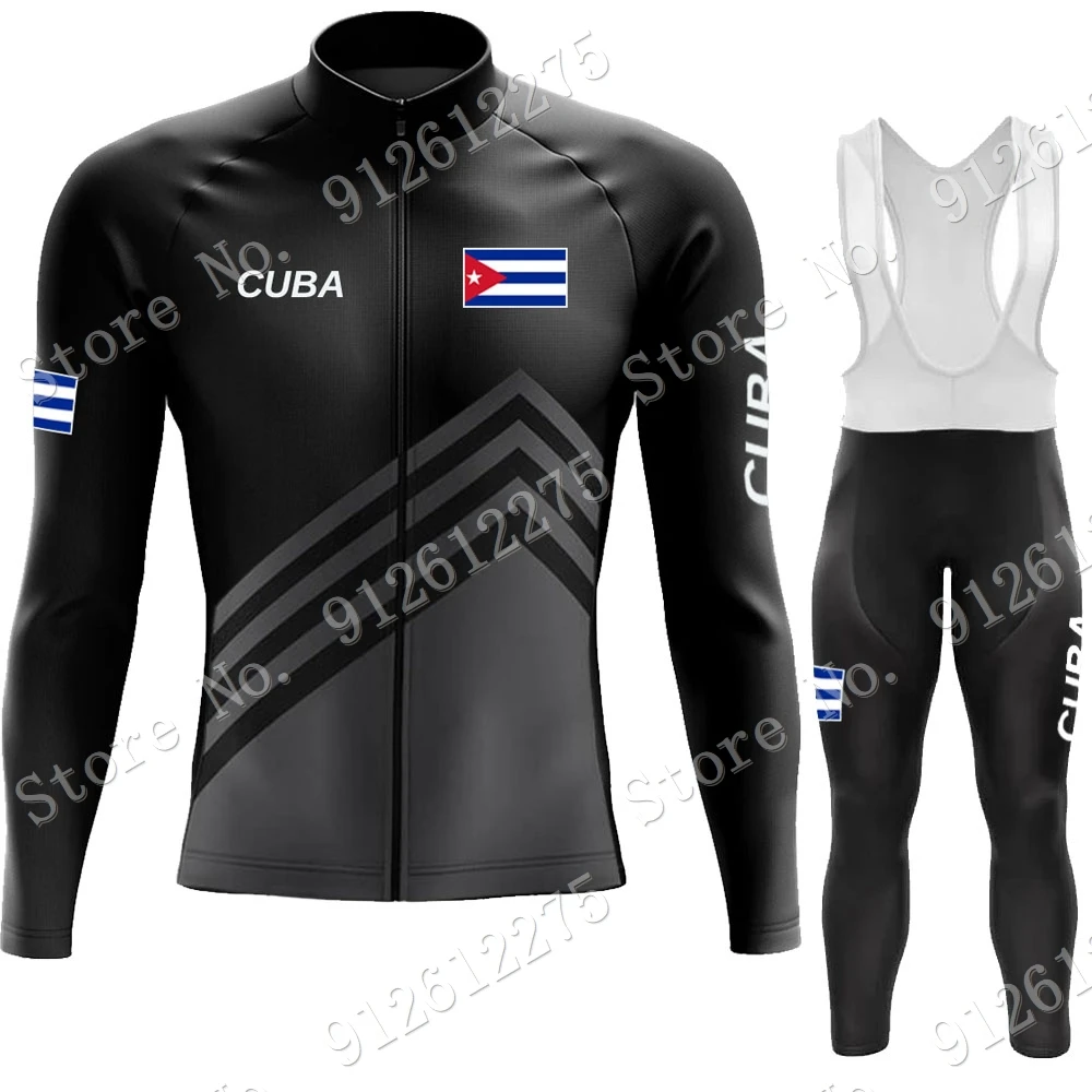 Mountain Biking Long Sleeve Shirt - คิวบาชุดขี่จักรยาน Jersey ขี่จักรยานเสื้อผ้าชุดบุรุษแขนยาว MTB จักรยานกางเกง Bib