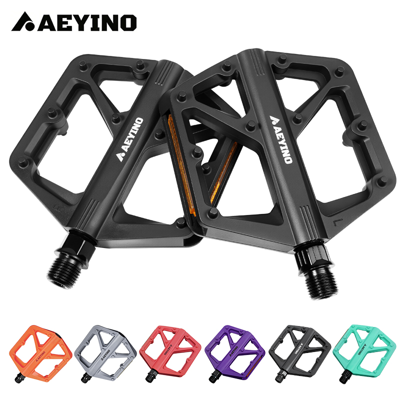 Pedal Platform Flat - แป้นเหยียบจักรยานแบบแบน Ultralight MTB สำหรับจักรยานเสือภูเขาและจักรยานถนน ฐานแป้นเหยียบแบบแบน ทำจากไนลอน