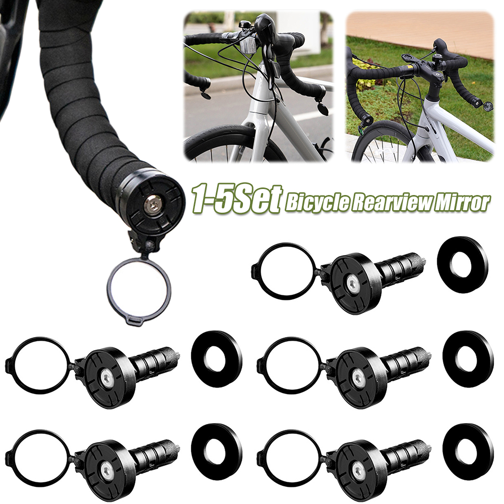 Mountain Biking Definition - 1-5 ชุดจักรยานความละเอียดสูงHandlebarกระจกนูนกลางแจ้งขี่กระจกนูนจักรยานเสือภูเขาจักรยานการปิดกั้นกระจกมองหลัง