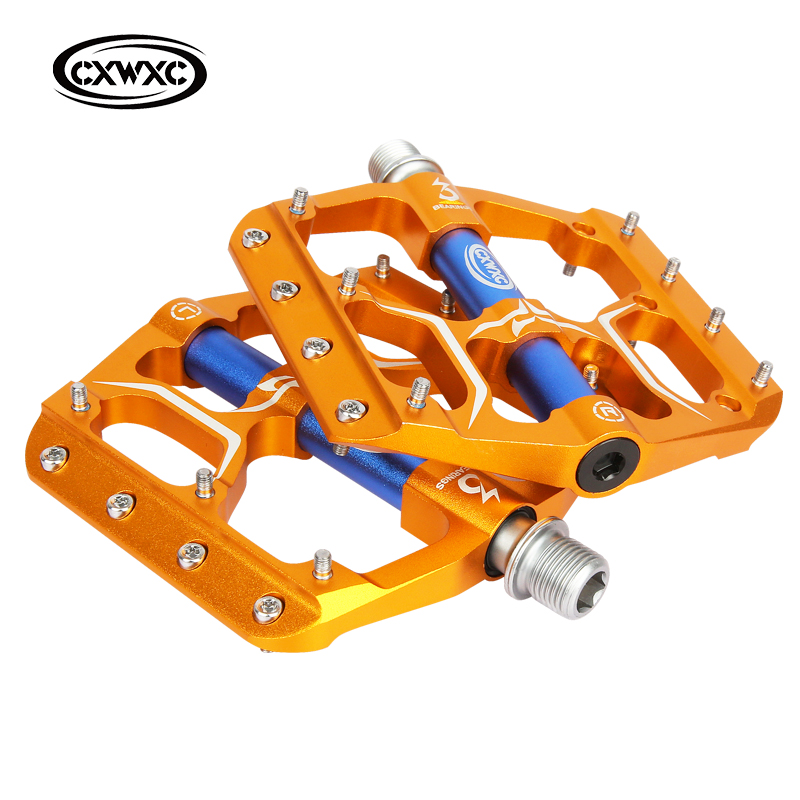 Pedal Platform Flat - Cxwxc บันไดจักรยานเสือภูเขา V15 3ตลับลูกปืนแบบด้านพื้นราบแบนกว้างแพลตฟอร์มจักรยานเสือภูเขาส่วนอุปกรณ์เสริม bicicleta