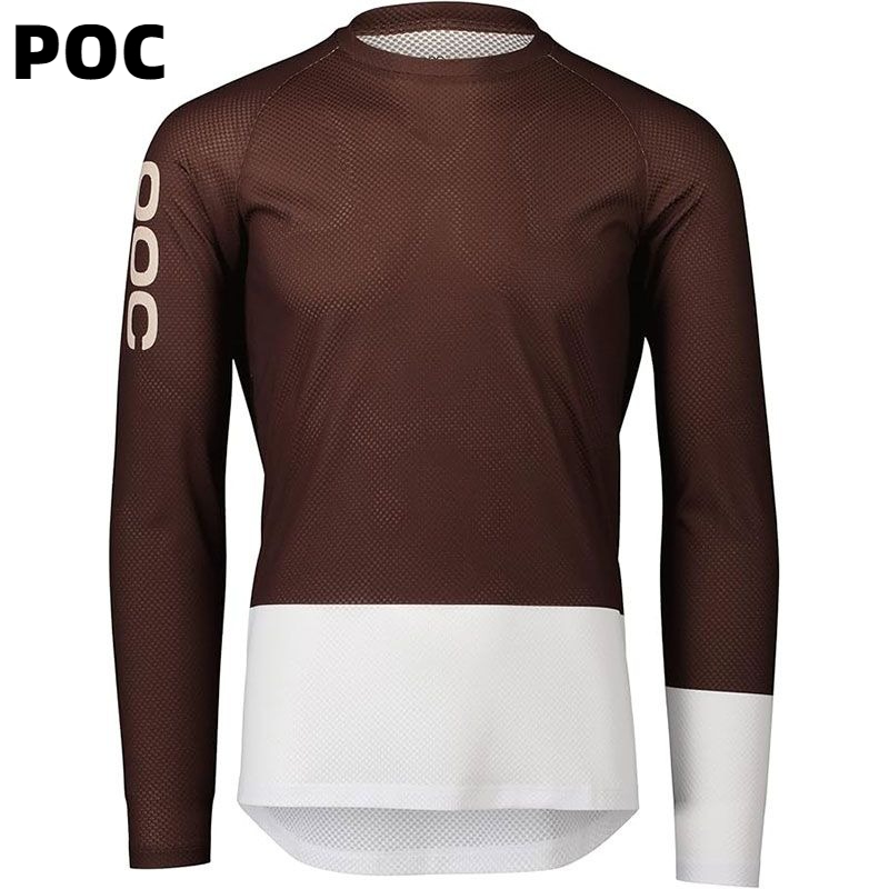 Mountain Biking Long Sleeve Shirt - เสื้อแขนยาวแห้งเร็วสำหรับออกกำลังกาย Poc Four-season ชุดปั่นจักรยานเสือภูเขาแบบแขนยาวสำหรับการขี่จักรยาน ชุดกีฬากลางแจ้ง