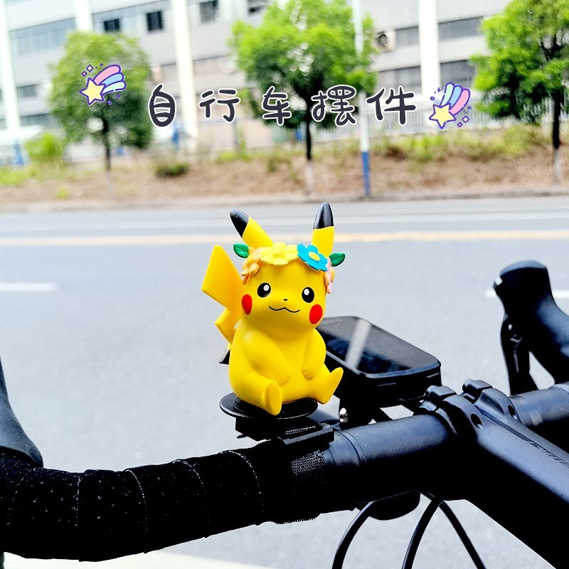 Mountain Biking In Japan - อะนิเมะ Pokemon Johnny Turtle น่ารักใบพัดหมุนตกแต่งรถจักรยานยนต์จักรยานเสือภูเขาจักรยานไฟฟ้าขี่อุปกรณ์เสริม
