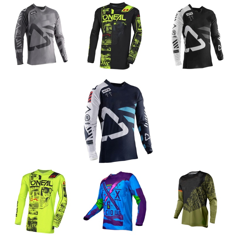 Mountain Biking Long Sleeve Shirt - เสื้อปั่นจักรยาน FOFING เสื้อปั่นจักรยานแขนยาวสำหรับผู้ชายเสื้อจักรยานเสือภูเขาเสื้อ MTB เสื้อสำหรับปั่นจักรยานบนถนนเสื้อทีมจักรยานมืออาชีพ