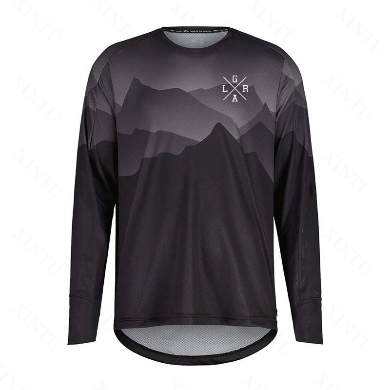 เสื้อเจอร์ซีย์มอเตอร์ไซค์สำหรั - Mountain Biking Long Sleeve Shirt บทวิจารณ์และราคา
