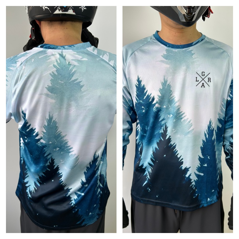 เสื้อเจอร์ซีย์นักปั่นจักรยานเส - Mountain Biking Long Sleeve Shirt บทวิจารณ์และราคา