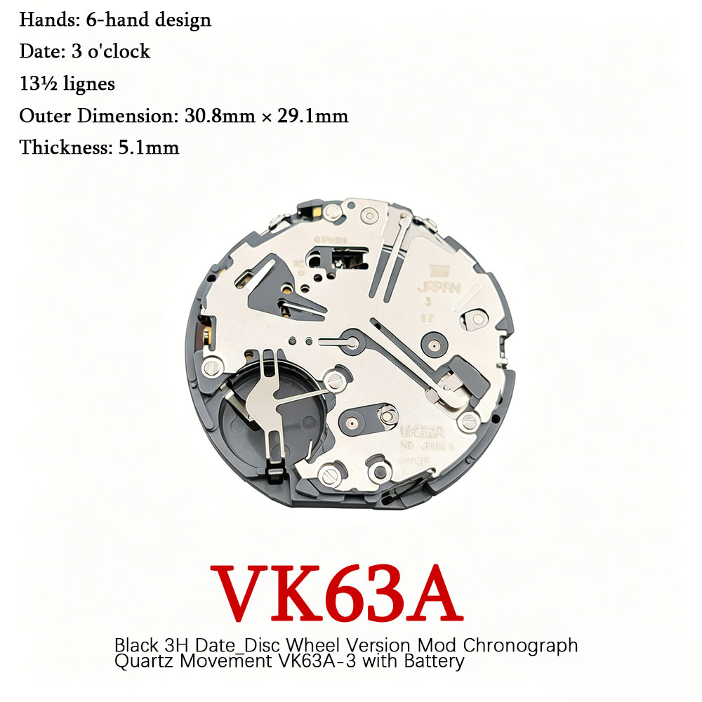 กลไกควอตซ์โครโนกราฟ VK63 VK63A - Mtb Brake Rotor บทวิจารณ์และราคา
