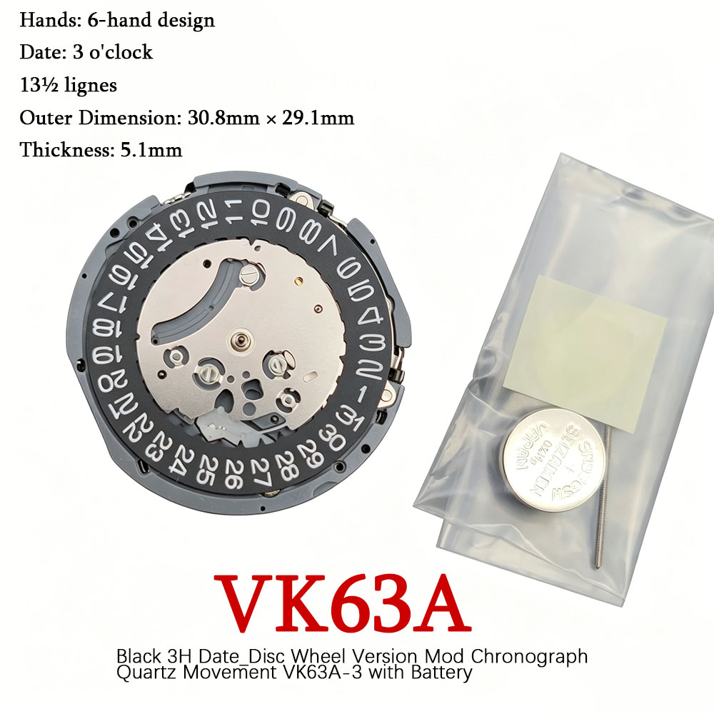 กลไกควอตซ์โครโนกราฟ VK63 VK63A - Mtb Brake Rotor บทวิจารณ์และราคา