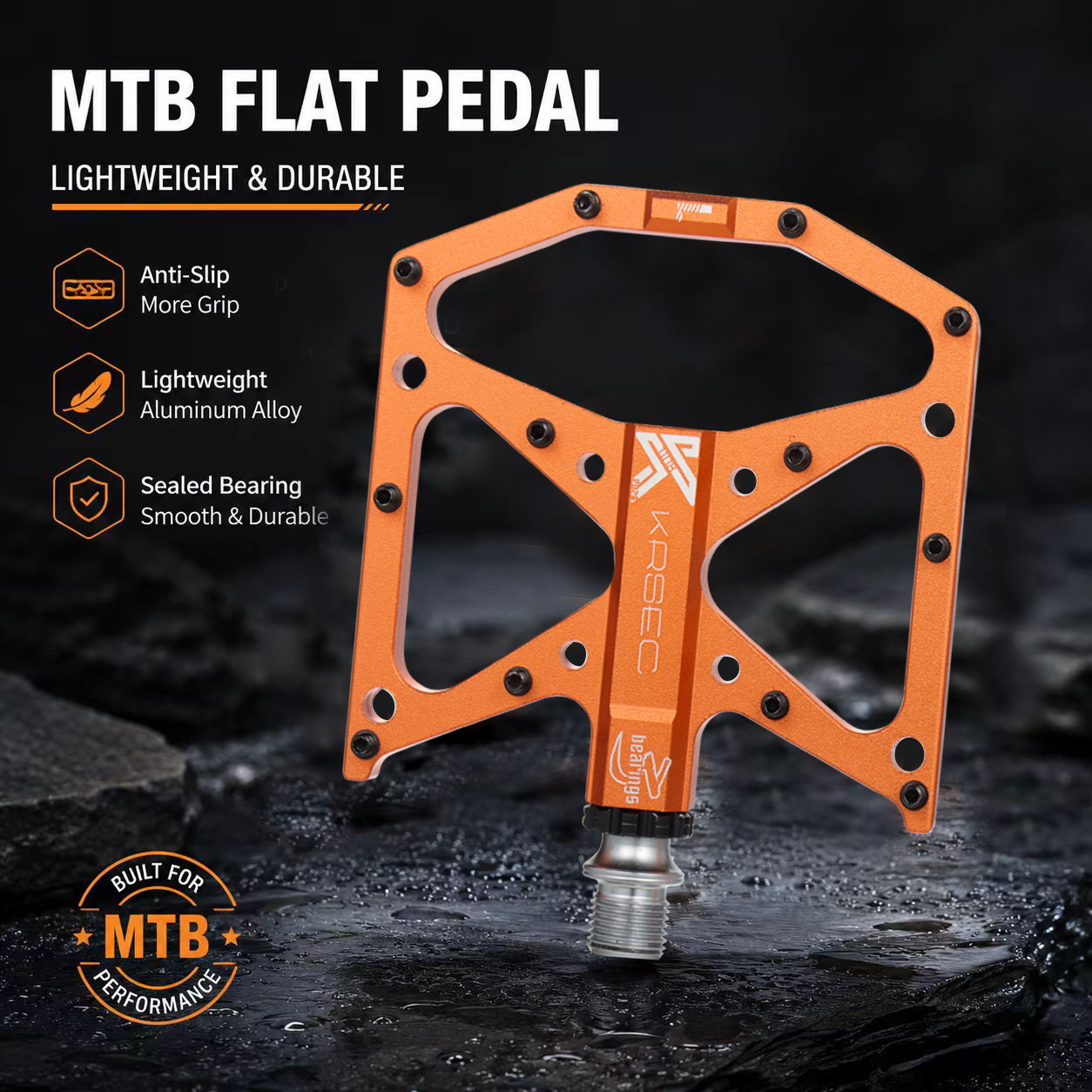 KRSEC 3 แป้นเหยียบแบบแบนพร้อมล - Pedal Platform Flat บทวิจารณ์และราคา