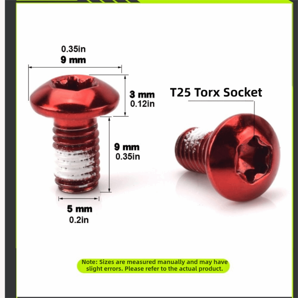 12 ชิ้น T25 หัวทอร์กซ์สกรูโรเต - Mtb Brake Rotor บทวิจารณ์และราคา