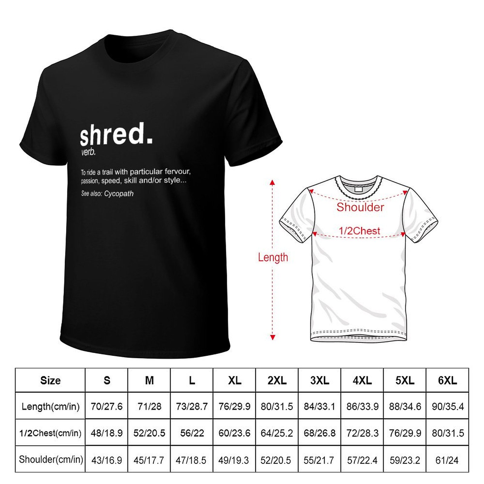 เสื้อยืด Shred It Definition - - Mountain Biking Definition บทวิจารณ์และราคา